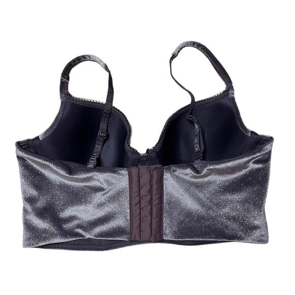 Victoria's Secret Glitter Velvet Body By Victoria Lined Demi Bra Top Size 36B - Picture 4 of 5
